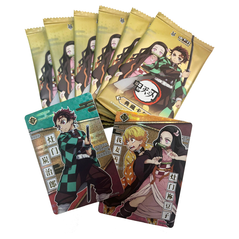 Demon Slayer  Card Fun Gift Box Tanjiro Nezuko 6 Boosters + 2 Cartes Spe